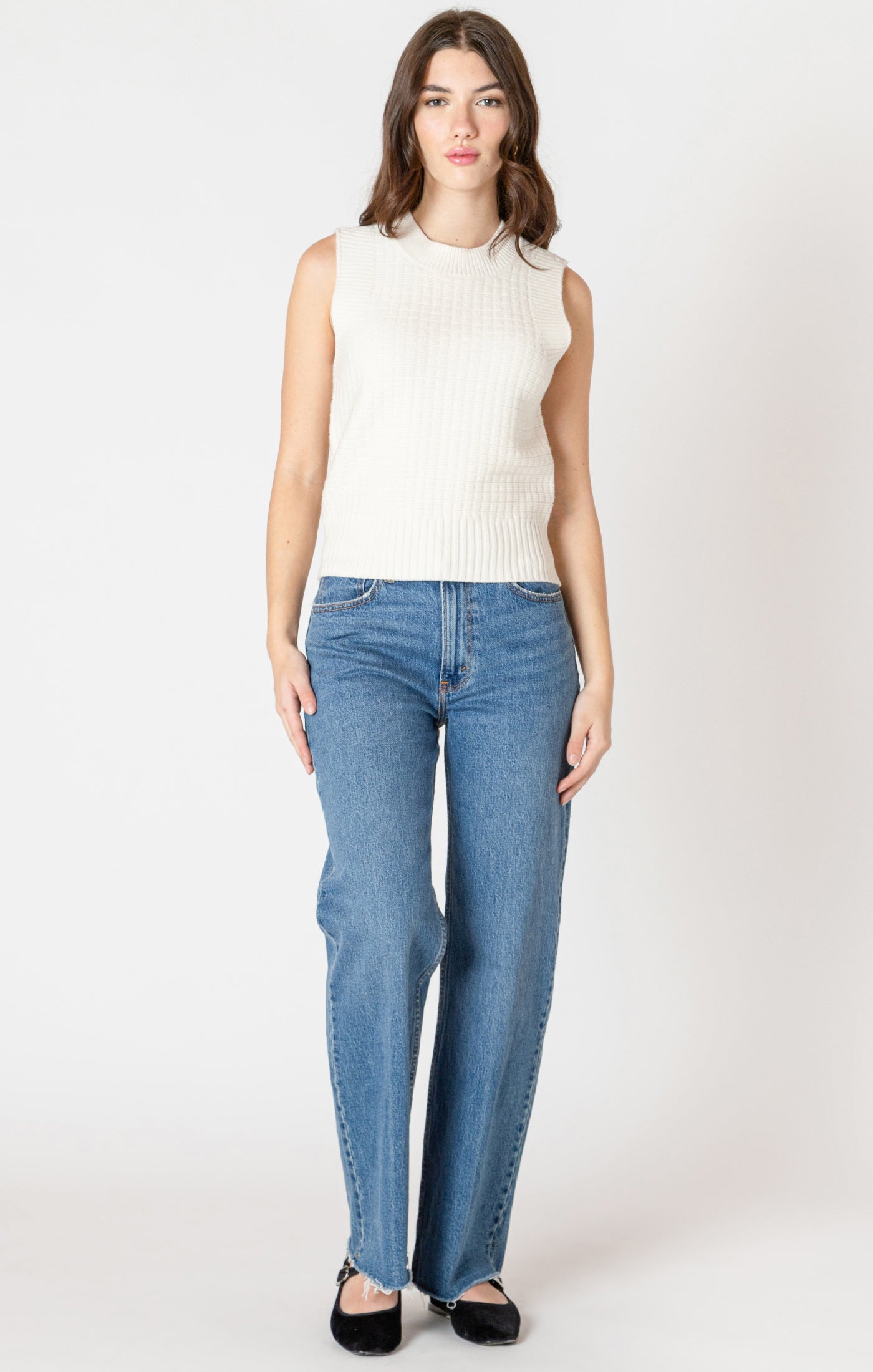 Textured Stitch Sweater Tank