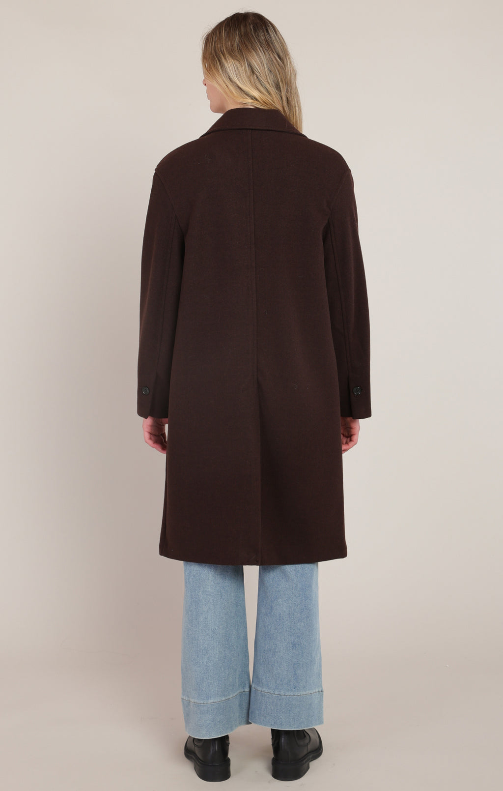 Mid Length Single Breasted Overcoat