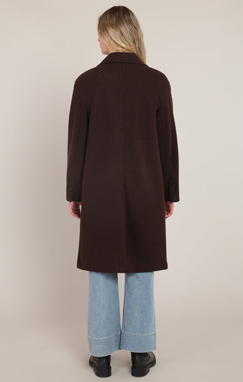 Mid Length Single Breasted Overcoat