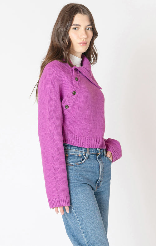 Asymmetric Neckline Sweater
