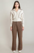Houndstooth Pleated Pant