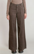 Twill Wide Leg Pant