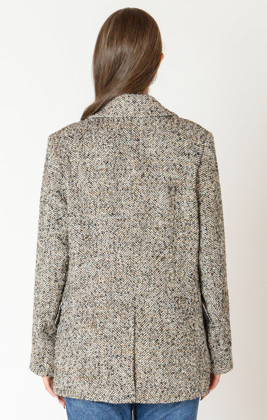 Textured Longline Blazer