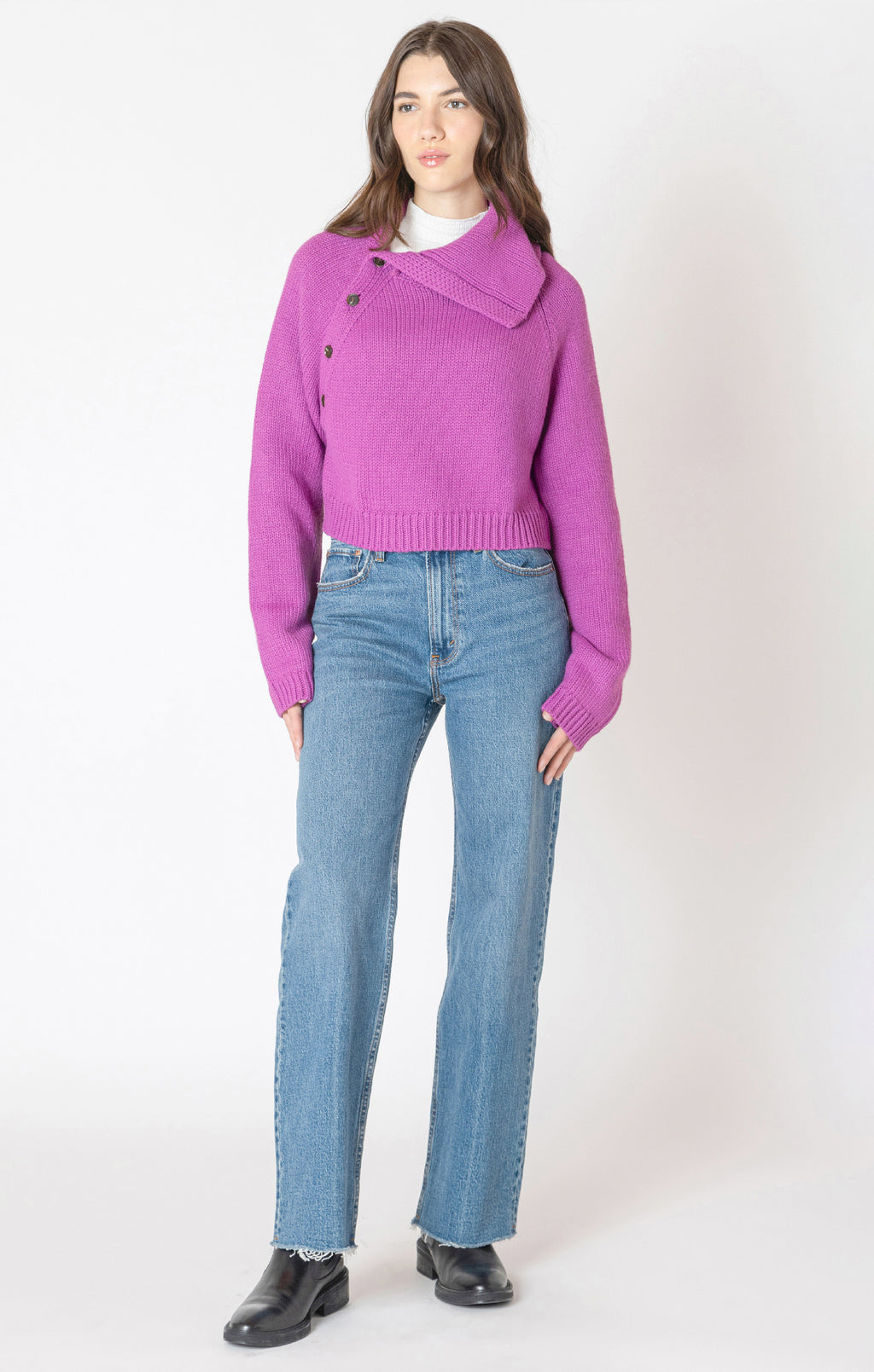 Asymmetric Neckline Sweater