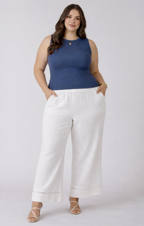 Waffle Knit Tank| Plus
