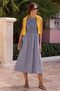 Sleeveless Ruched Midi Dress