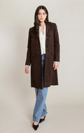 Faux Suede Overcoat