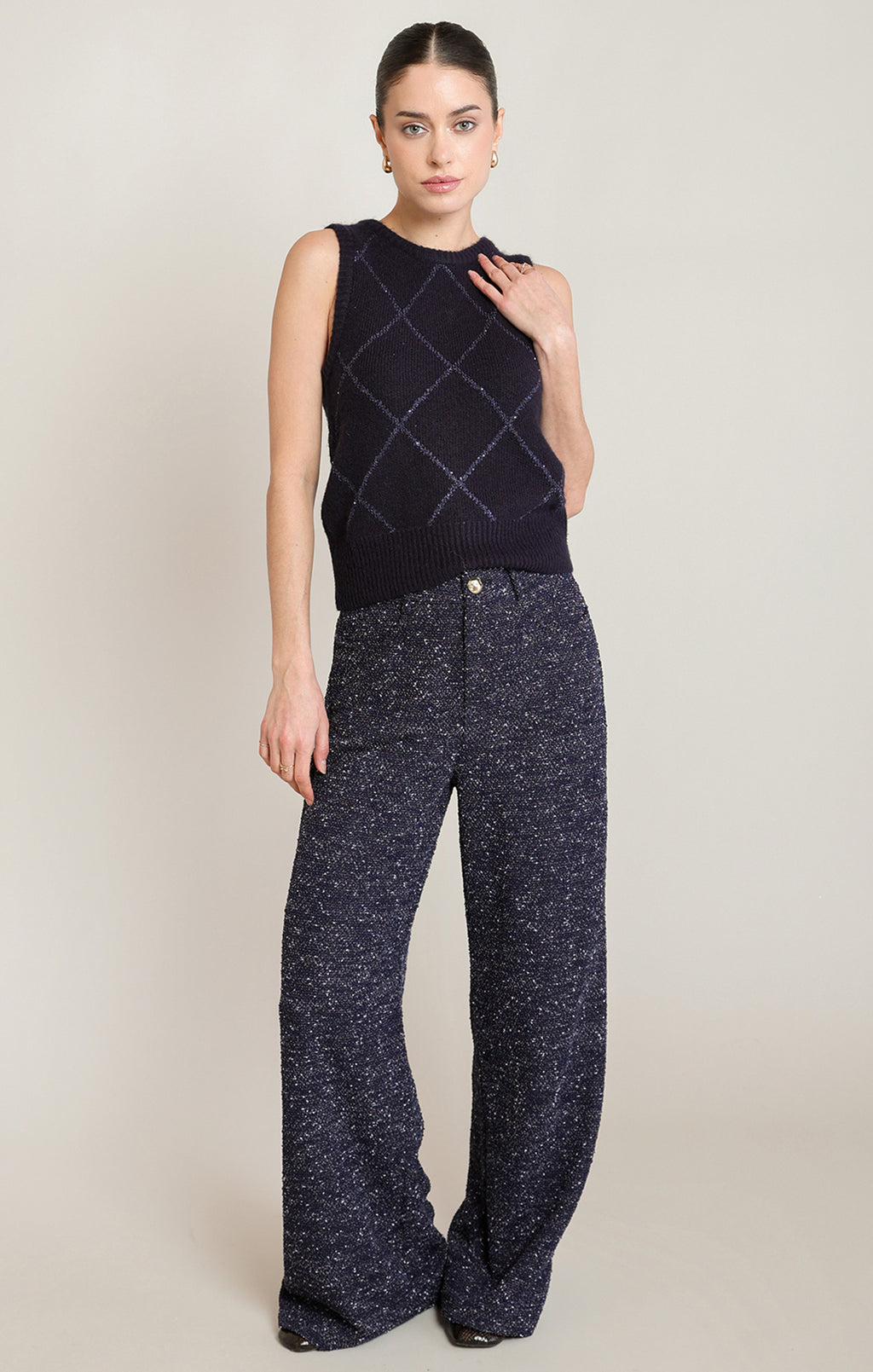 Boucle Trouser Pant