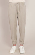 Drawstring Waist Cuffed Hem Pant