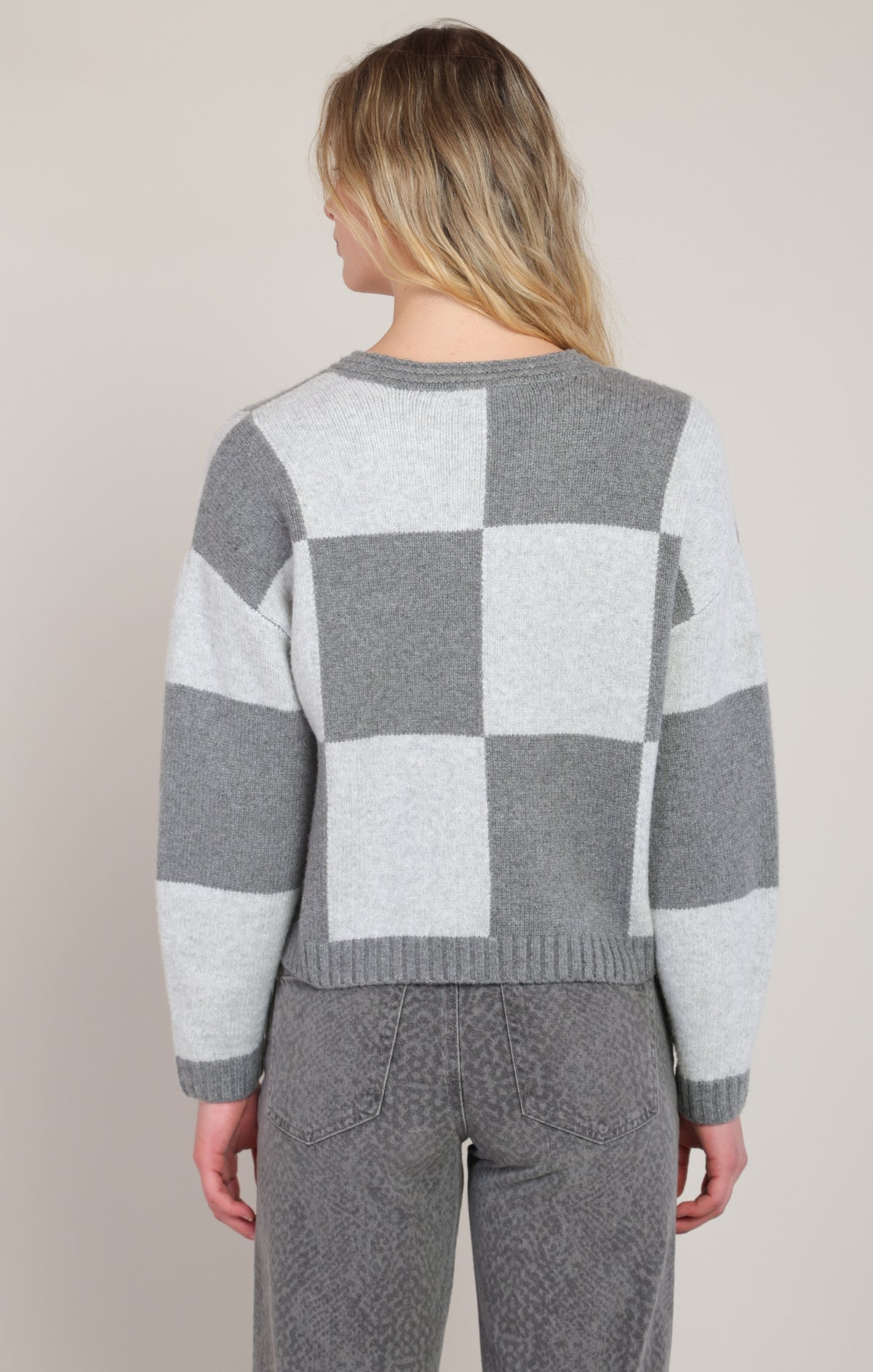 Colour Block V-Neck Sweater