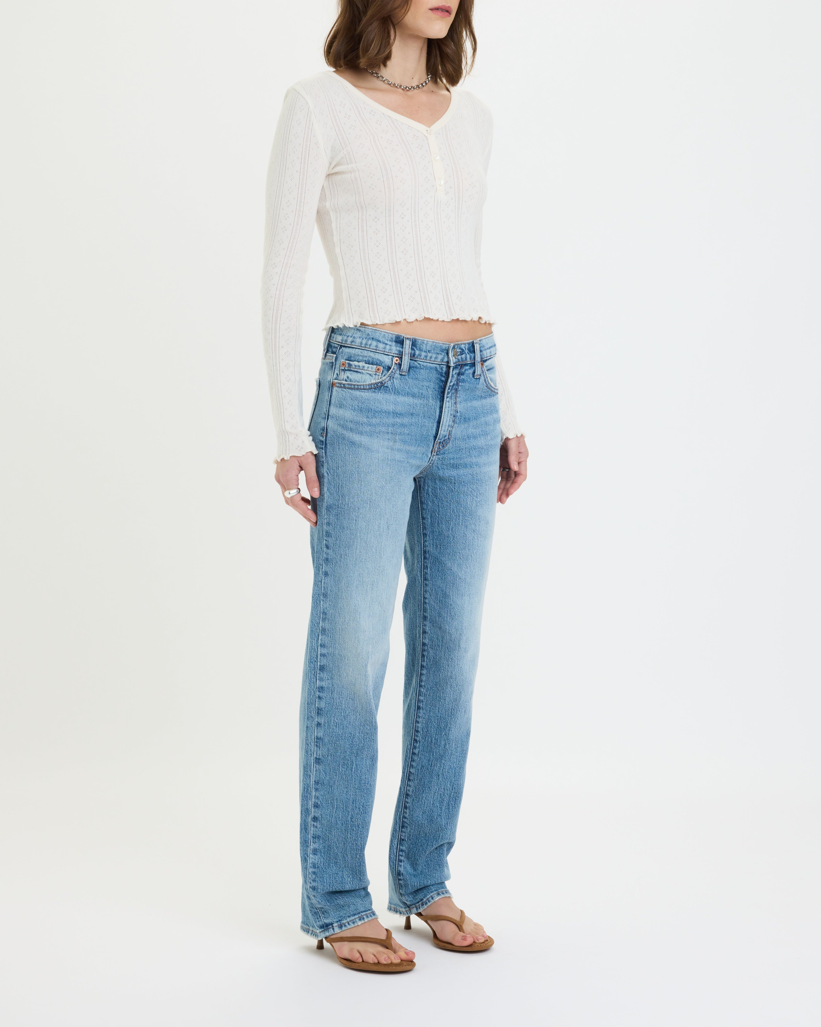 Rebel Mid Rise Slim Straight