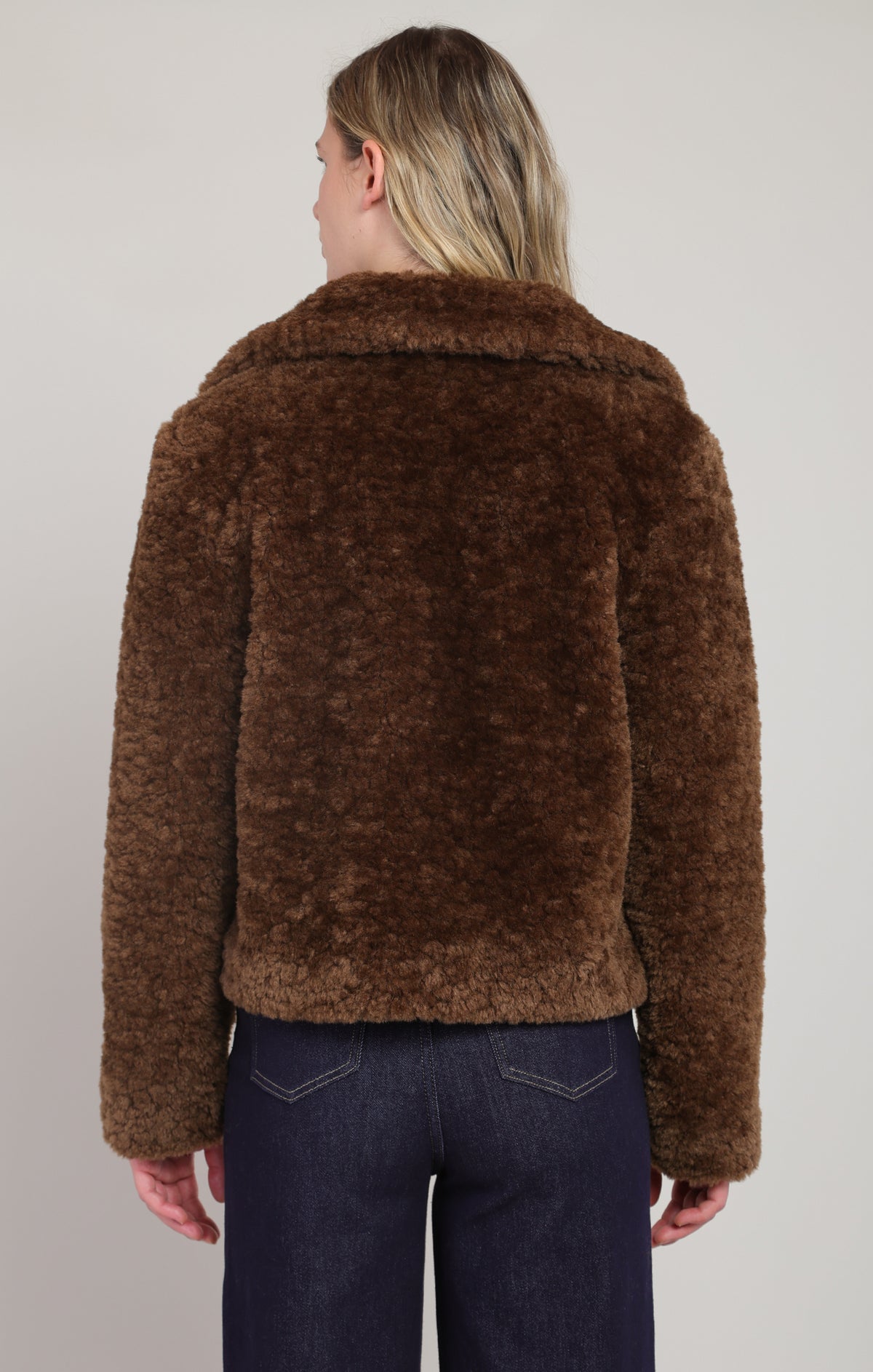 Faux Fur Collared Coat