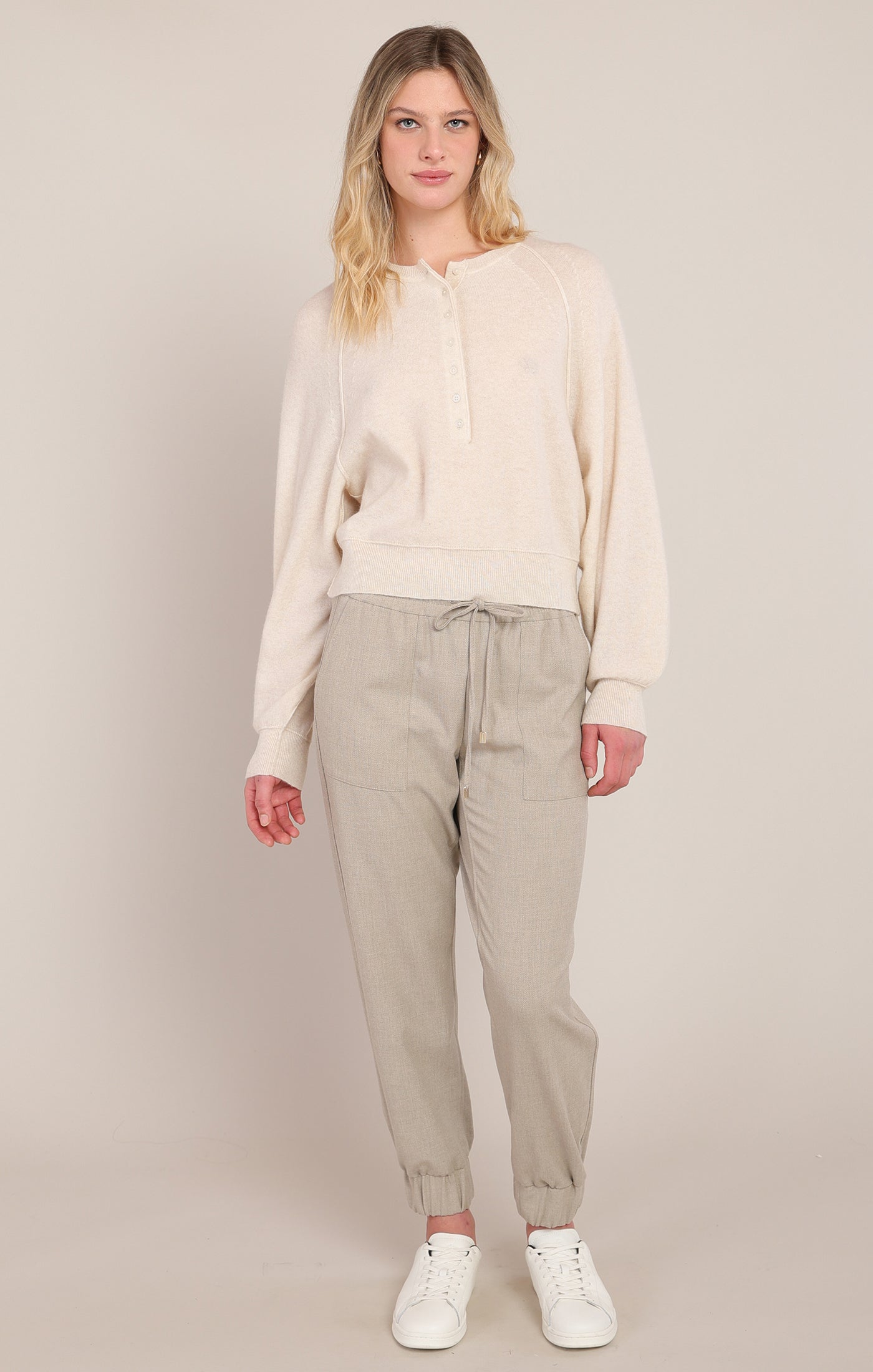 Henley Knit Sweater