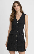 Tweed Sleeveless Mini Dress