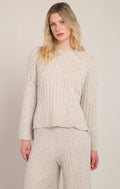 Cable Knit Lounge Sweater