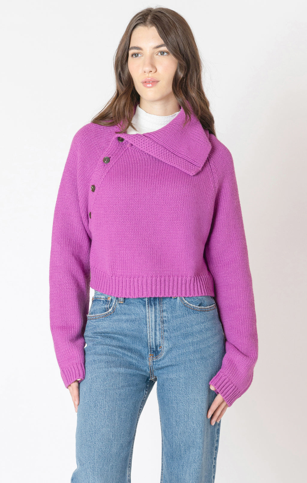 Asymmetric Neckline Sweater