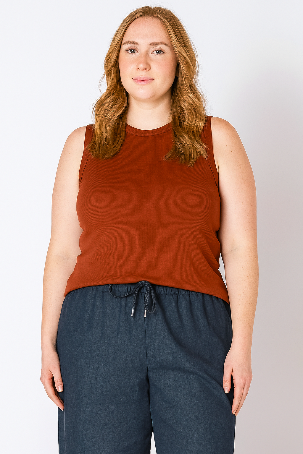 Ribbed Tank | Plus