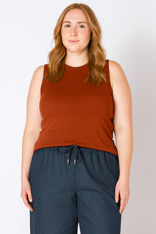 Ribbed Tank | Plus