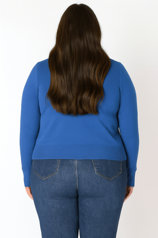 Easy Crewneck Cardigan | Plus