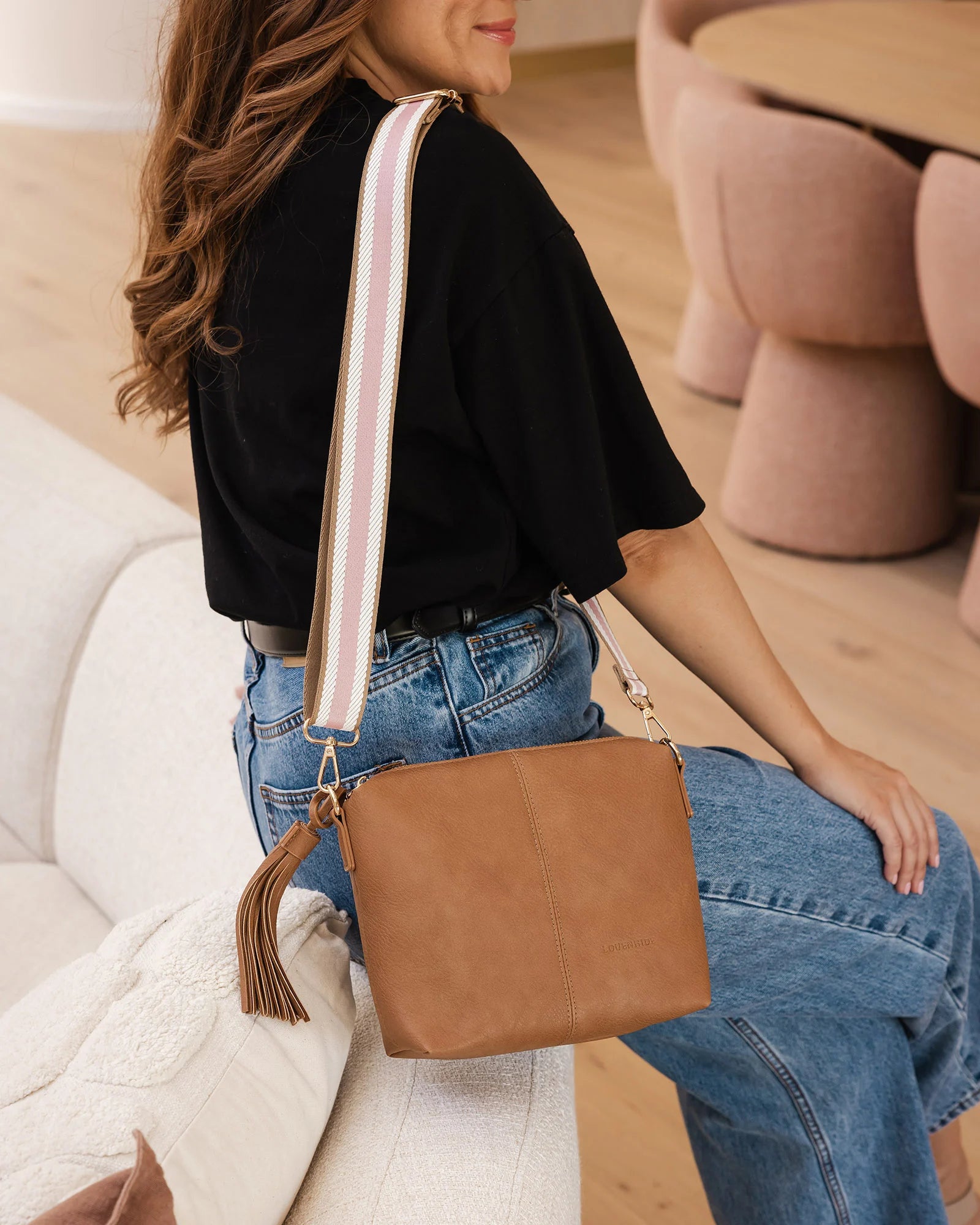 Kasey Stripe Crossbody Bag