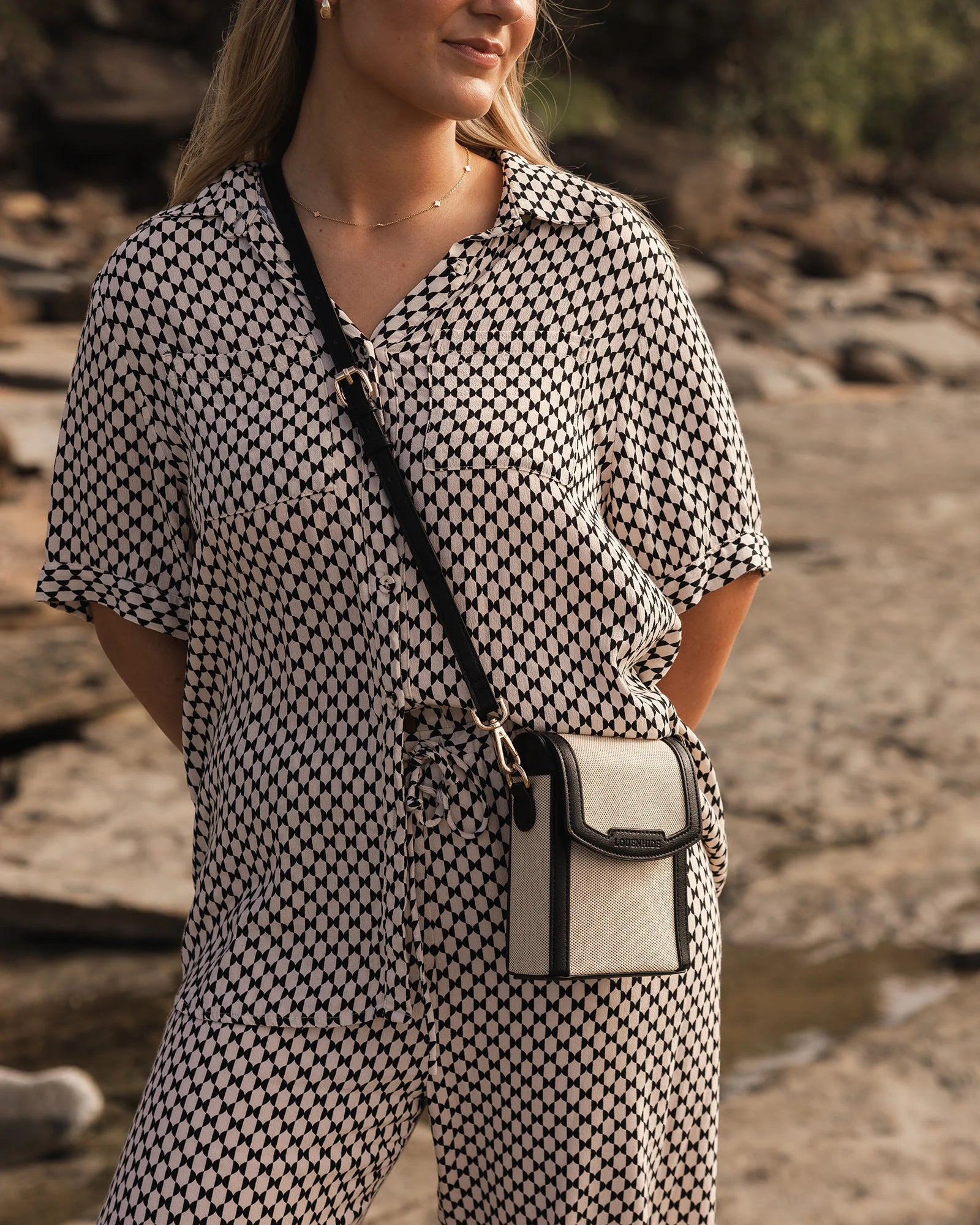 Yoko Canvas Phone Bag