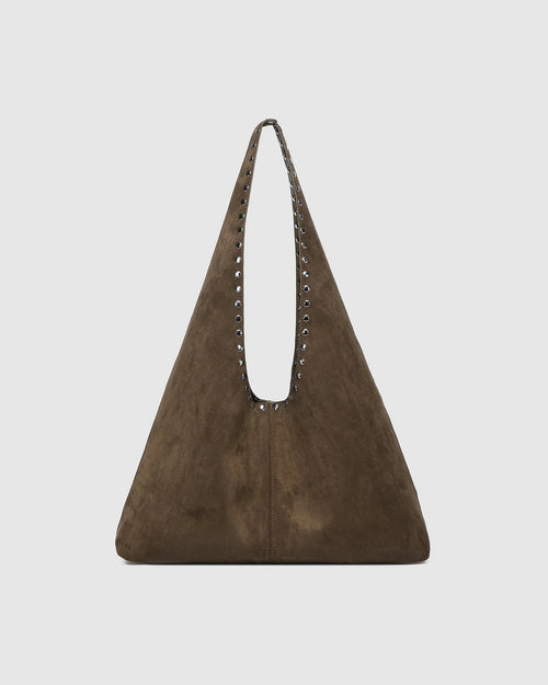Hailey Suede Shoulder Bag