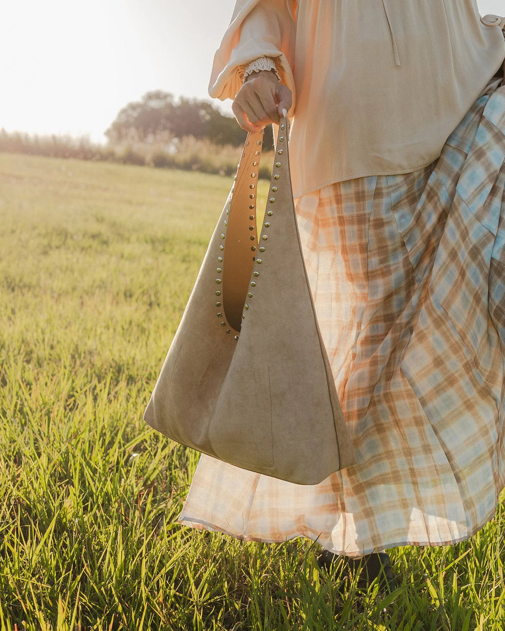 Hailey Suede Shoulder Bag