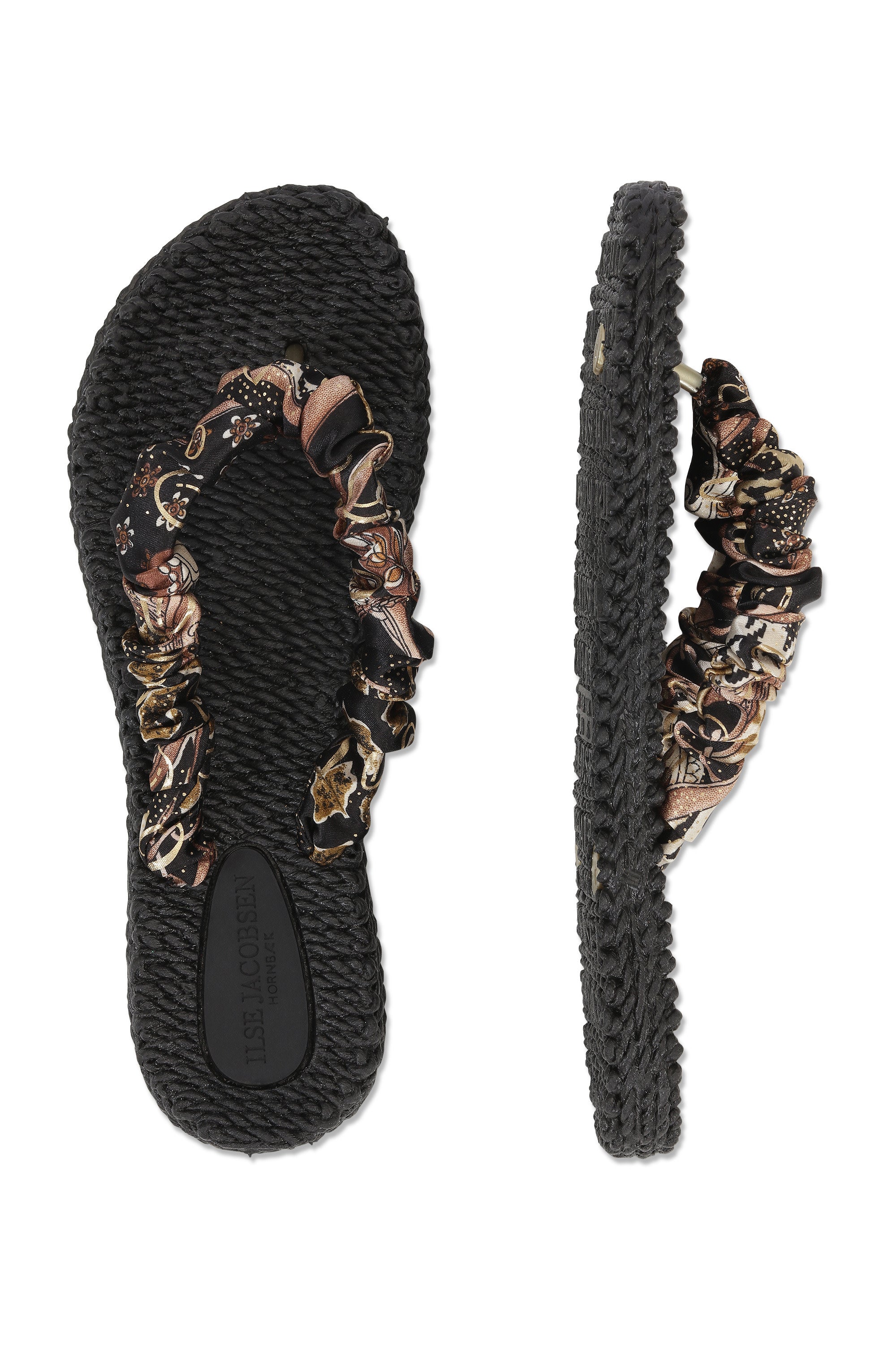 Cheerful Satin Strap Flip Flops